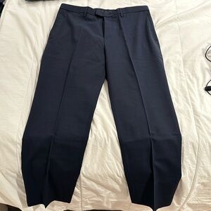 Banana Republic Slim Fit Marzotto Fine Italian Fabric Navy Dress Pants